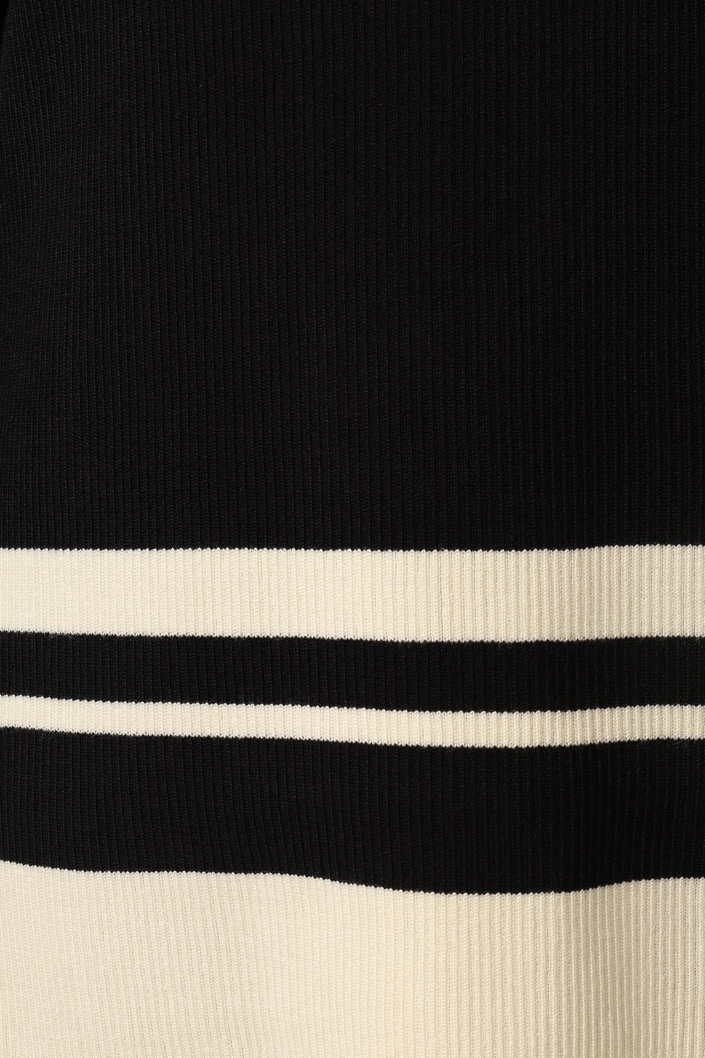 Striped Ribbed High-Waist Knit Pants