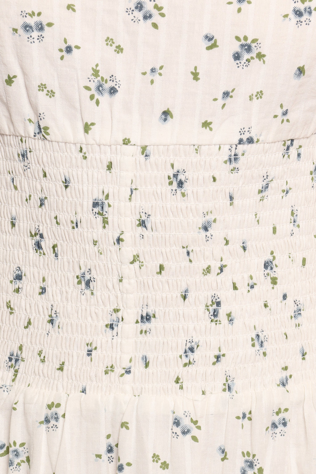 Tie-Strap Boat-Neck Floral A-Line Midi Dress