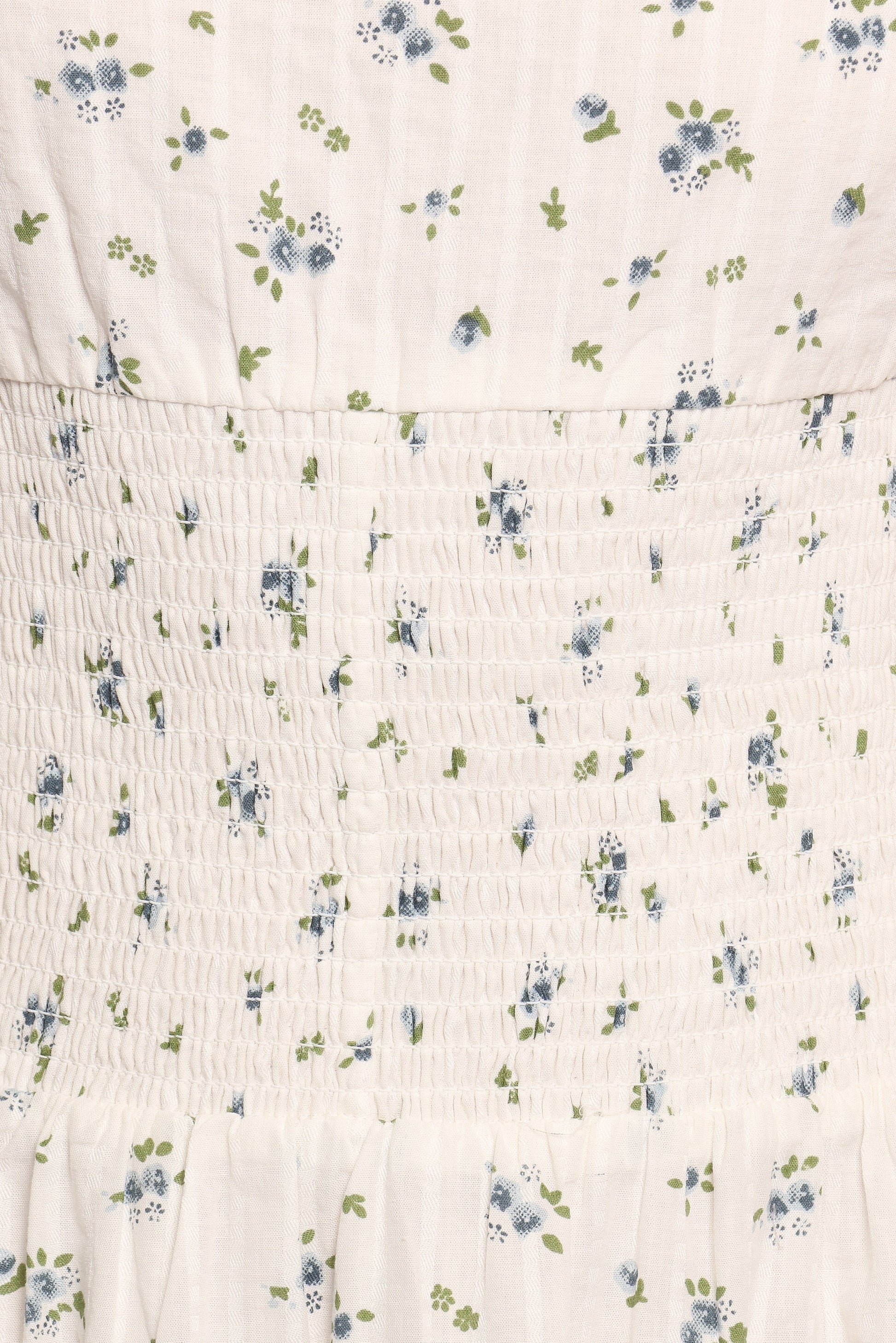 Tie-Strap Boat-Neck Floral A-Line Midi Dress